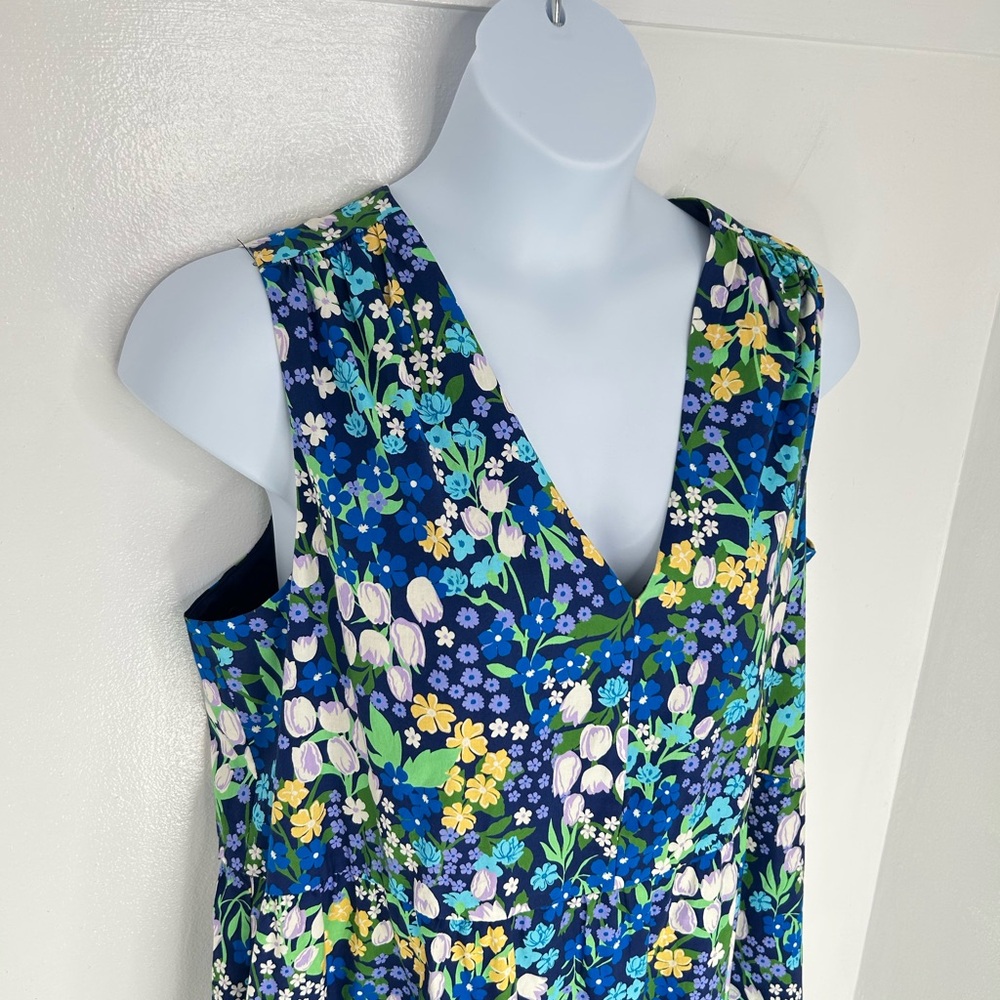 Maggy London‎ NWT Floral Dress Size 18 Sleeveless Pockets Romantic Feminine - Picture 4 of 15